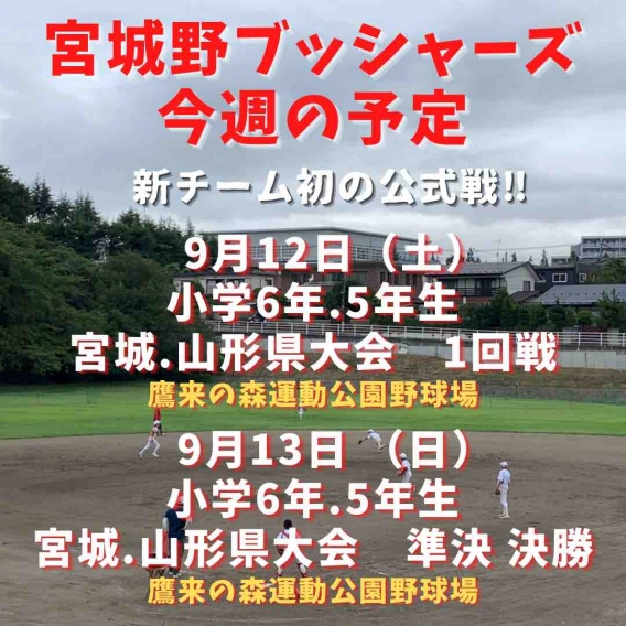 9月12日・13日の予定